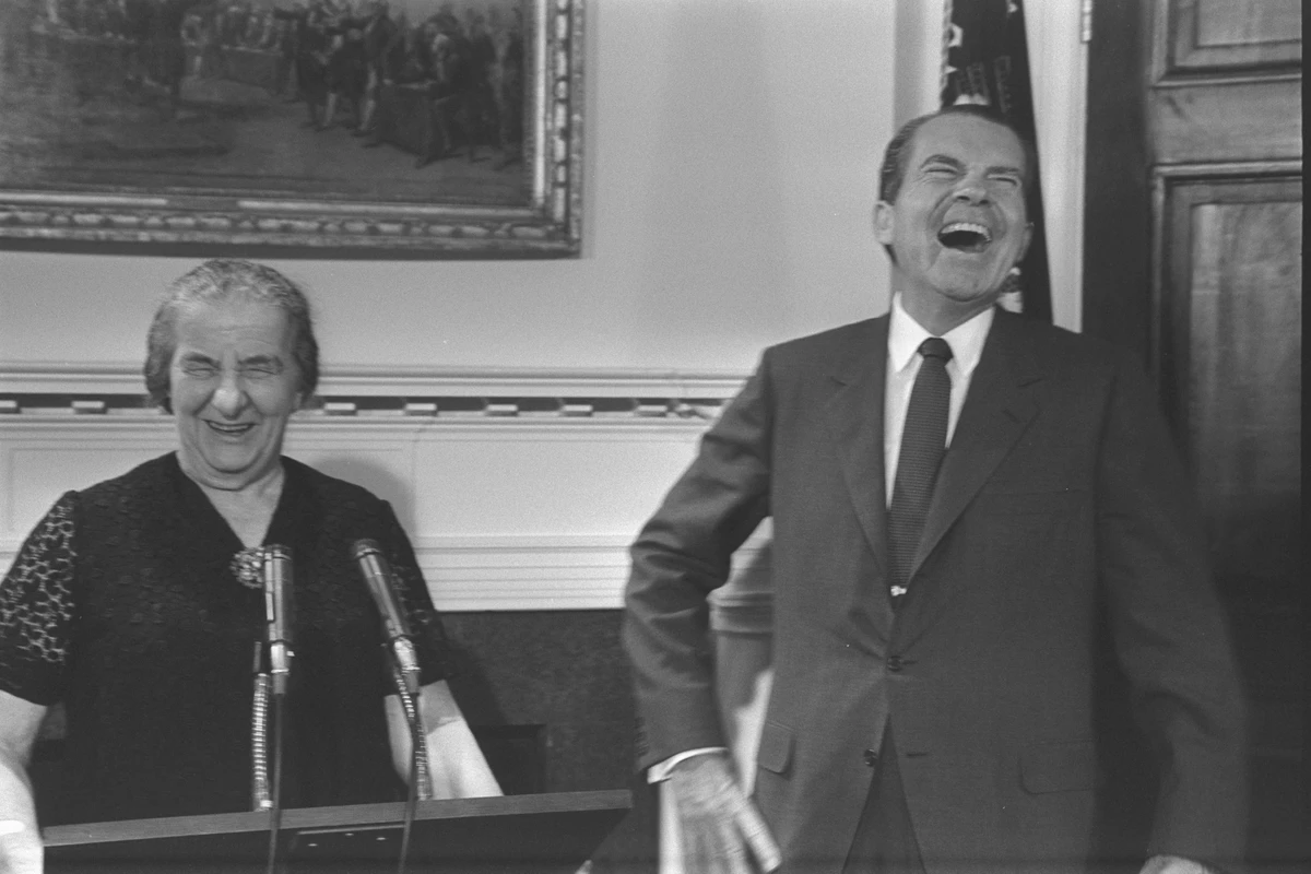 Prime Minister Golda Meir with US President Richard Nixon at the White House