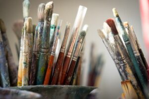 Brushes, Paint, Color image