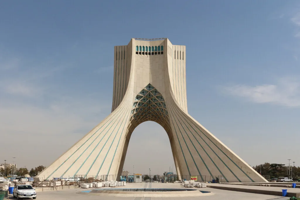 Azadi Tower, Tehran, Iran representing Iranian strategic affairs